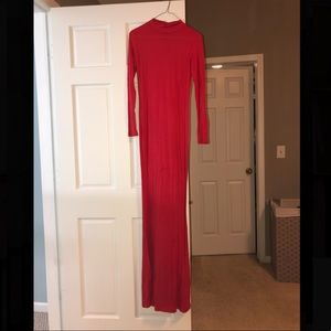 ASOS long sleeve maxi jersey dress